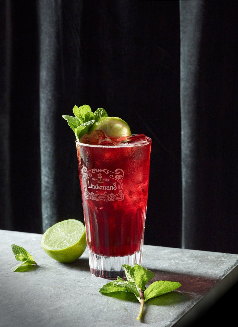 Kriek Mojito cocktail