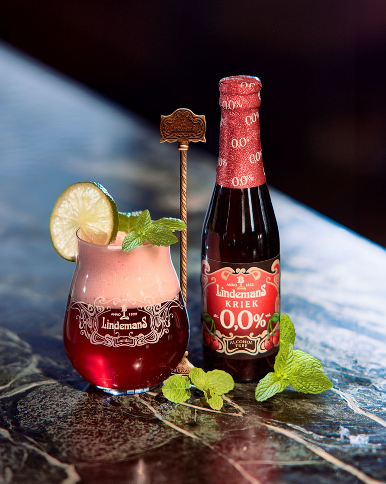Virgin Kriek Mojito mocktail