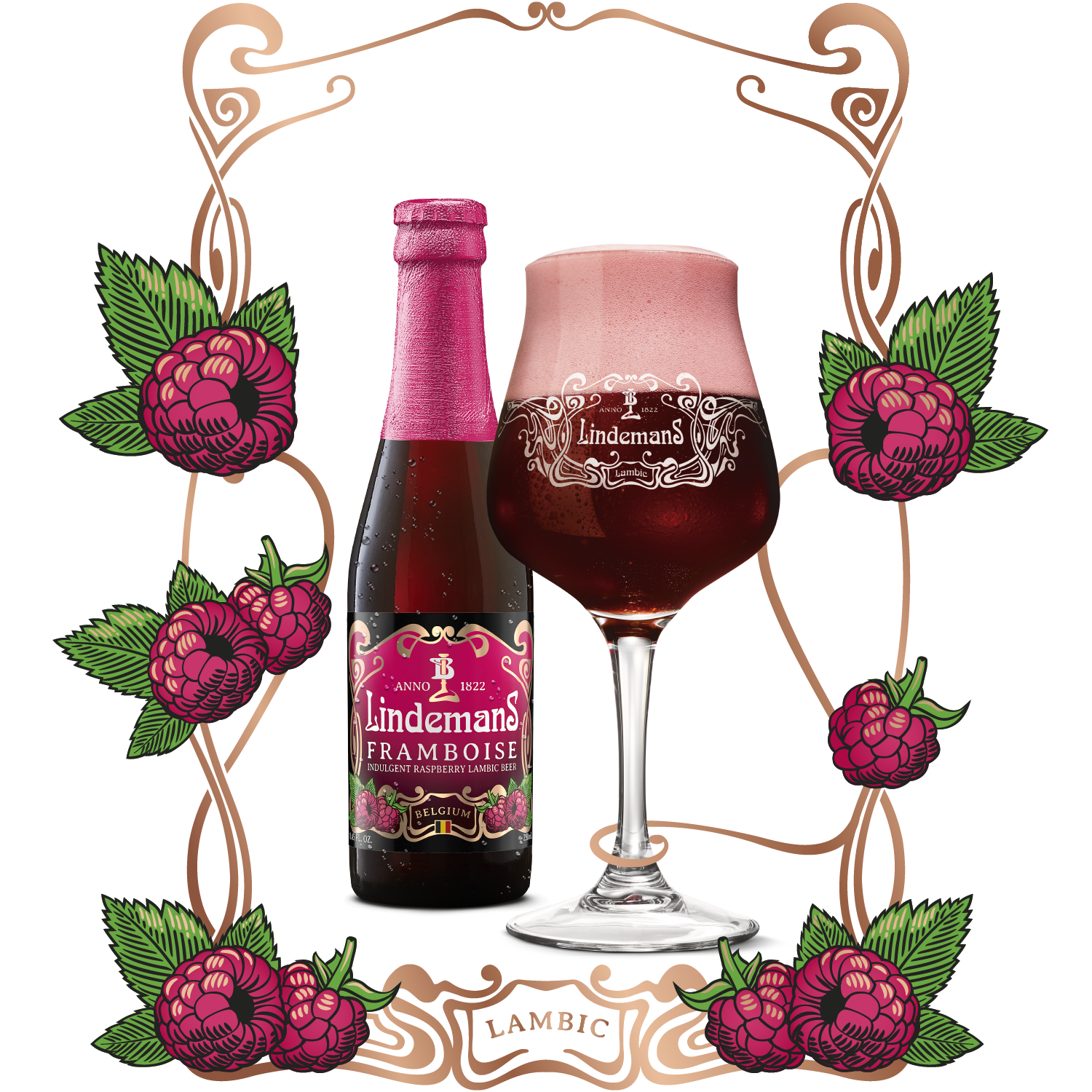 Lindemans Raspberry Beer Lindemans Framboise – Fruit Lambic Beer with Raspberries – Lindemans ...