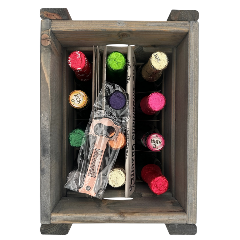 Lindemans Gift pack 12x25cl Wooden crate