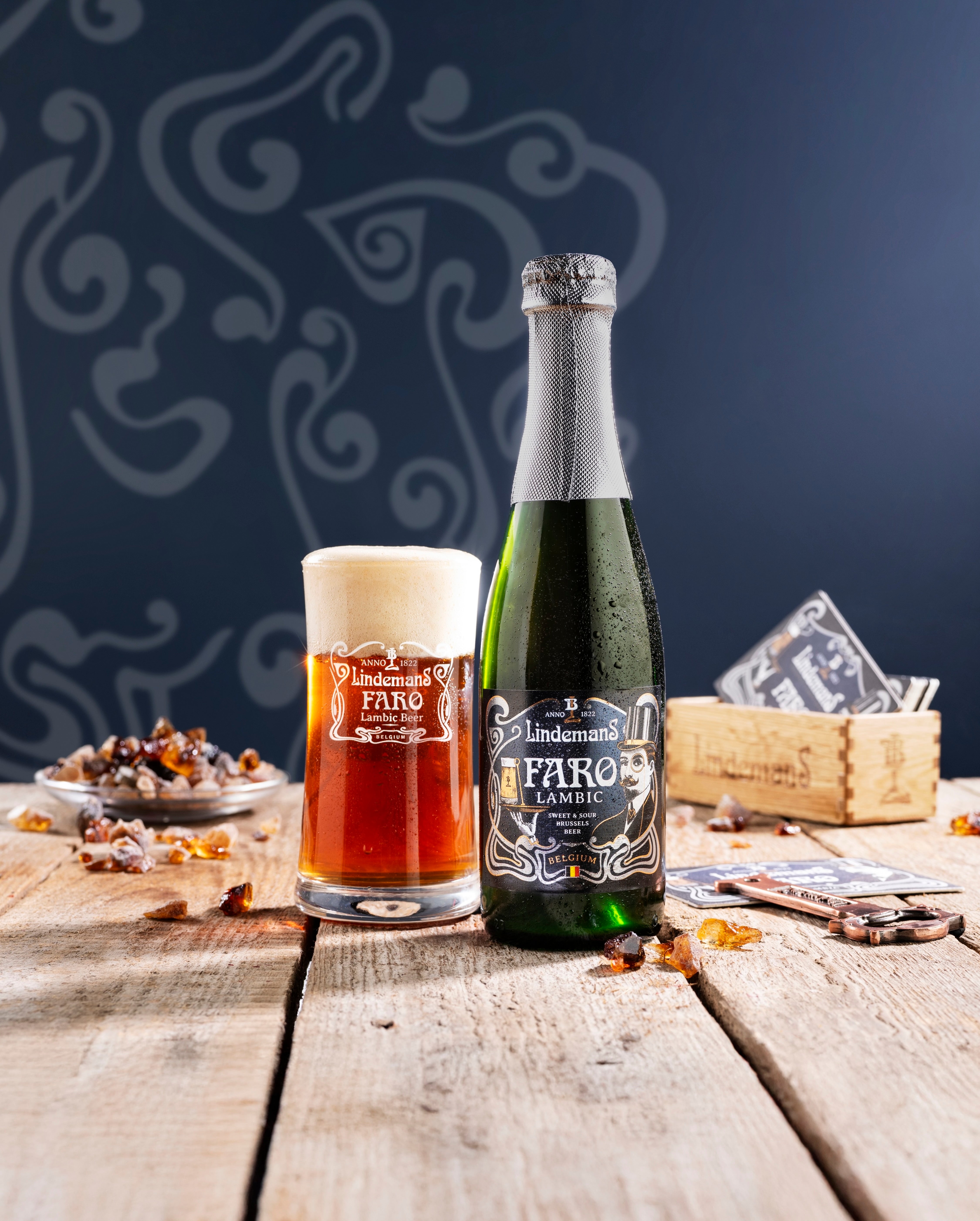 Sweetened lambic beers