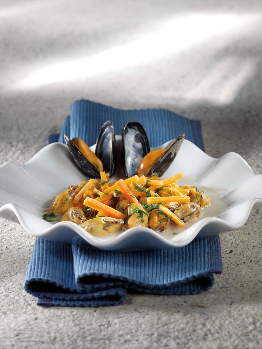 Mussels with Oude Gueuze Cuvée René